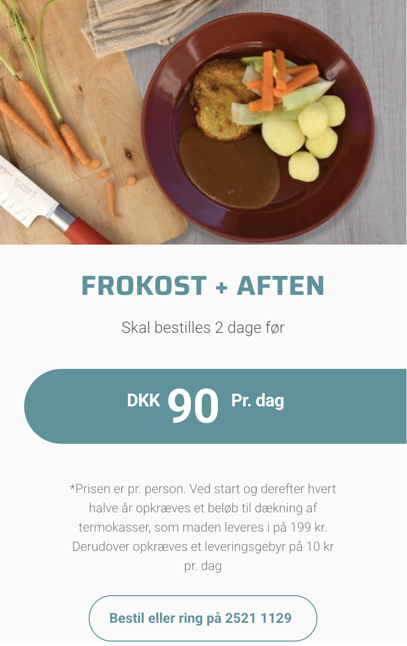 Frokost + aftensmad