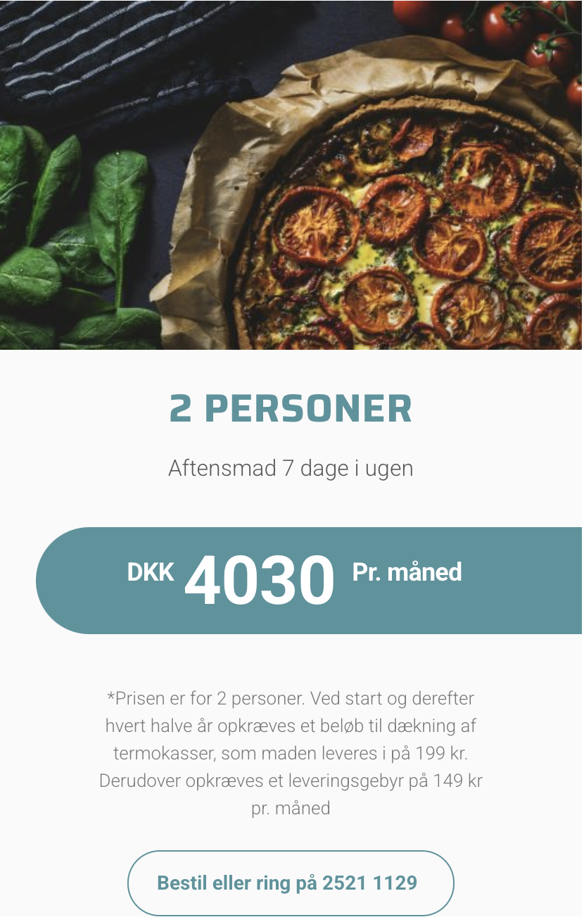 2 personer - (mandag - søndag)